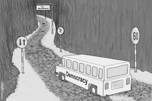 'democracy road' (Nedal Hashem)